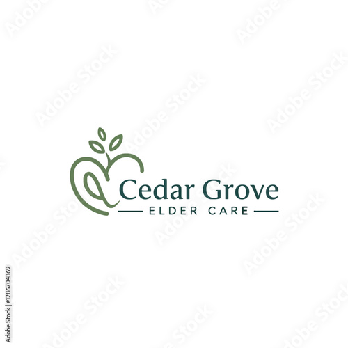 Cedar Grove Elder Care Vector Logo Design