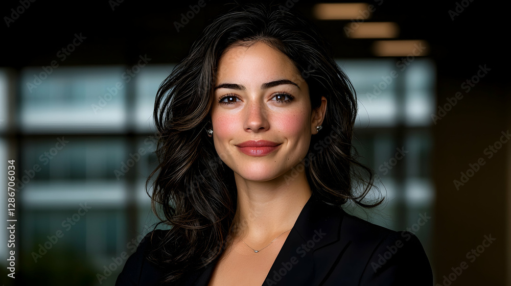 Confident businesswoman portrait, office background (5) Confident businesswoman portrait, office background (5)