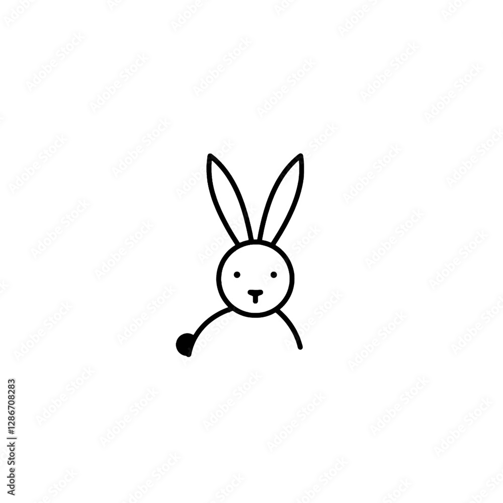 Obraz premium Rabbit Vector Logo Design