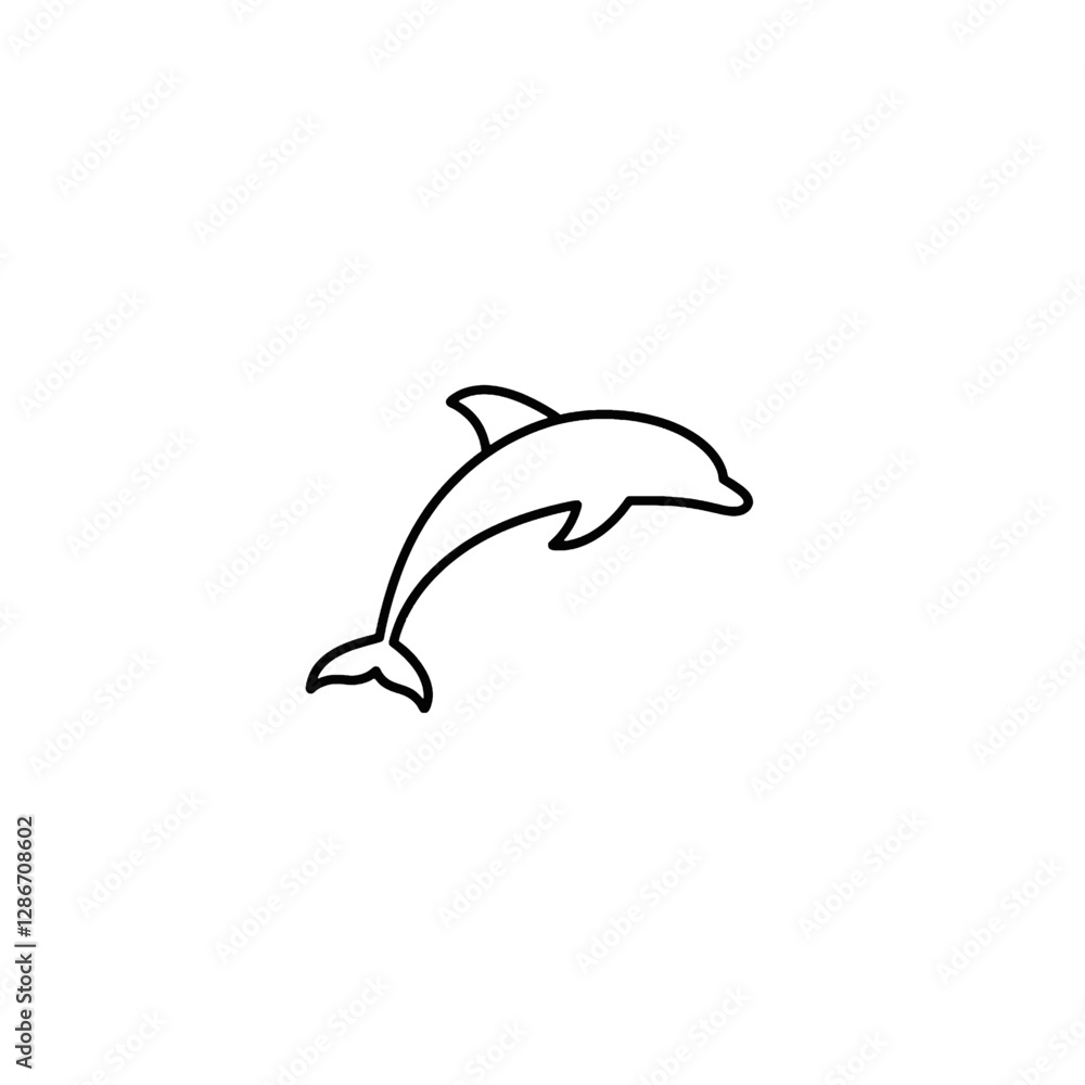 Obraz premium Dolphin Vector Logo Design