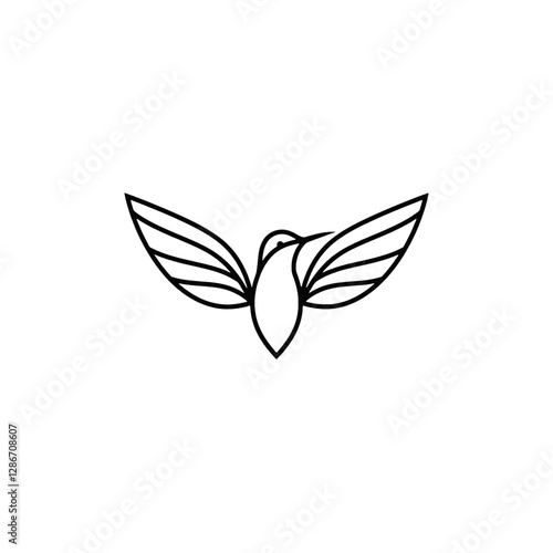 Hummingbird Vector Logo Design