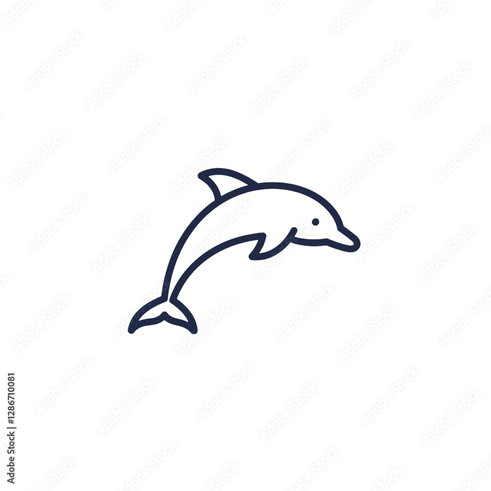 Obraz premium Dolphin Vector Logo Design