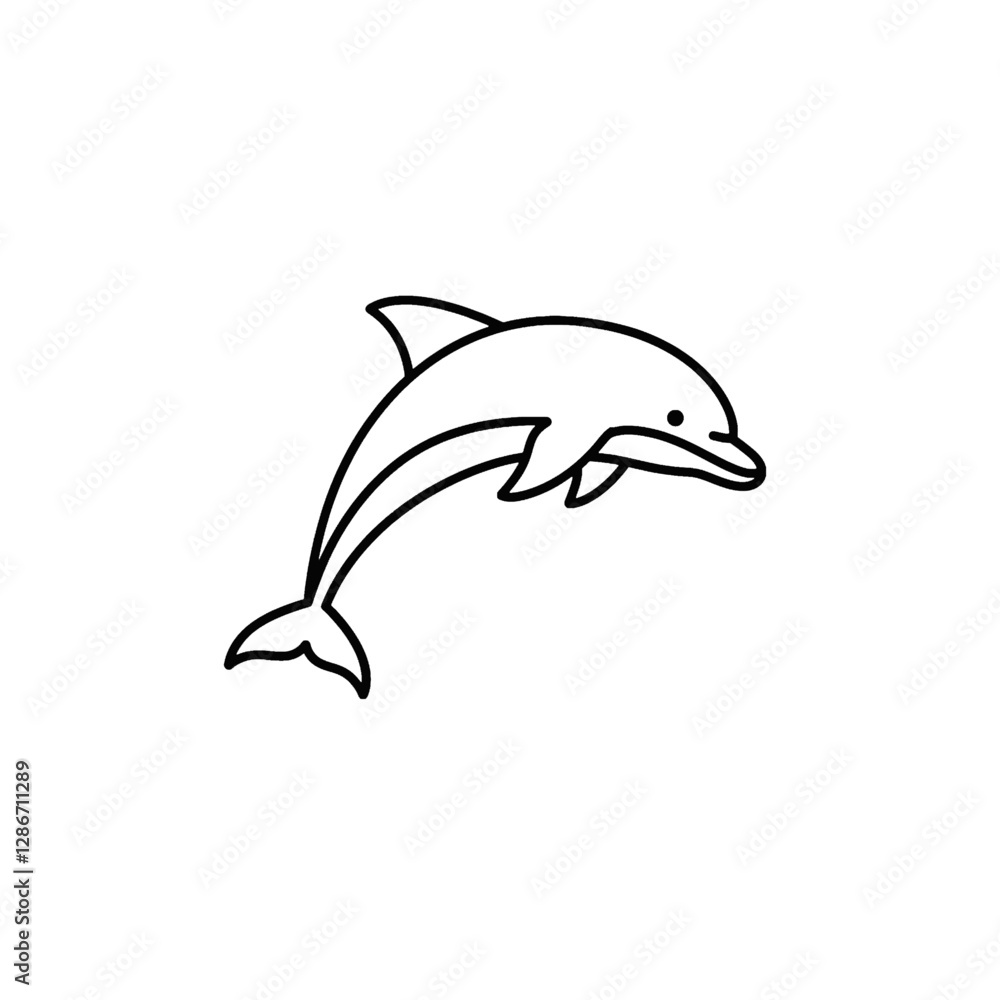 Dolphin Vector Logo Design Dolphin Vector Logo Design