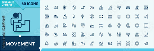 Sports icons related to wellness, wellbeing, mental health, healthcare, cosmetics, spa, medical. Outline icon collection.
