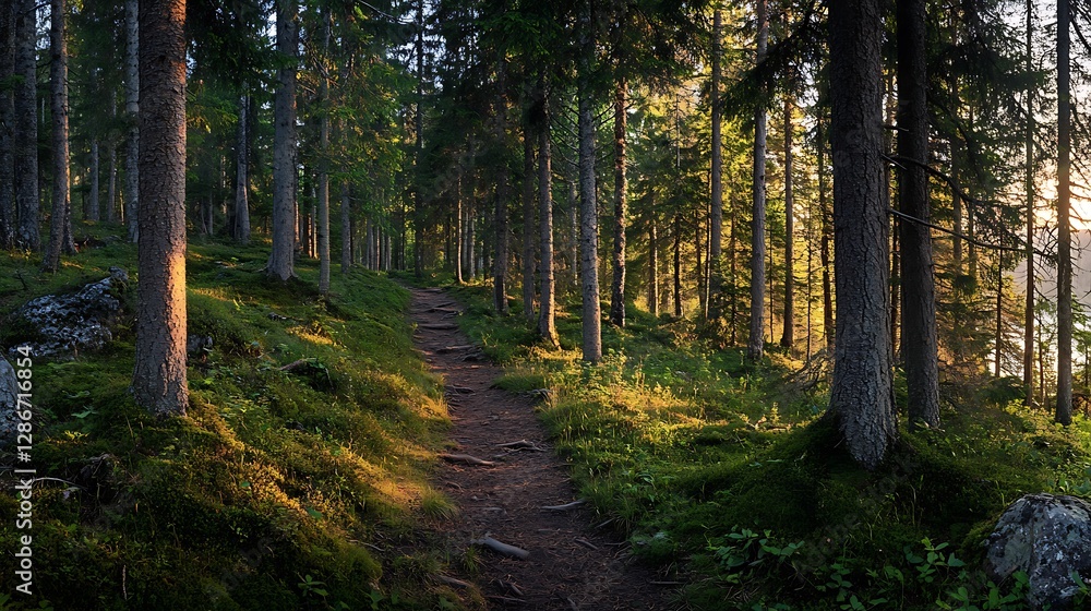 Fototapeta premium Lush Pine Trees by Eibsee Lake