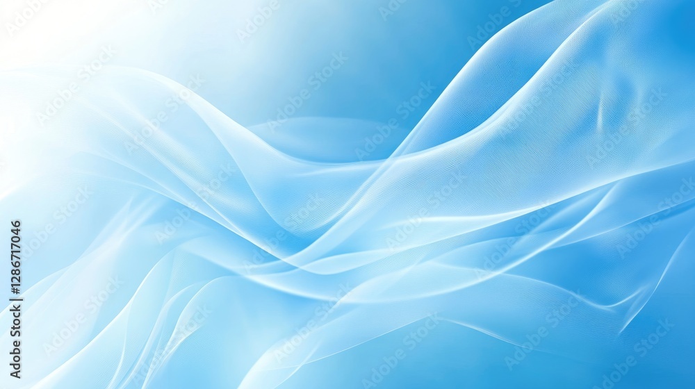 Fototapeta premium Cool ice blue background with a frosty soft effect