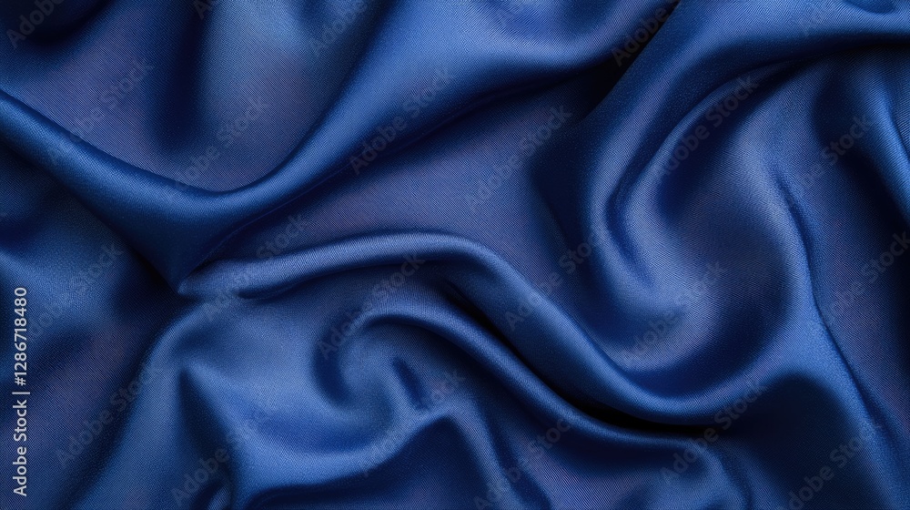 Fototapeta premium Deep royal blue background with a rich fabric texture
