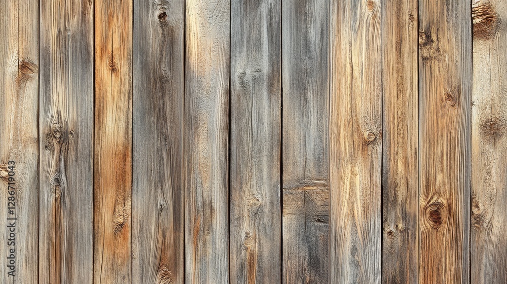 Textured wooden wall featuring varying shades of brown and gray, showcasing natural knots and grain patterns. Textured wooden wall featuring varying shades of brown and gray, showcasing natural knots and grain patterns.