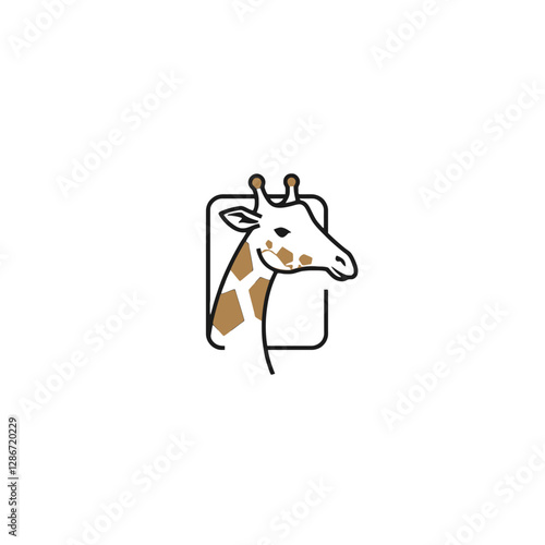 Giraffe Vector Logo Design