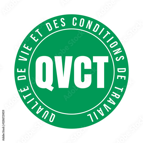 Symbole QVCT qualité de vie et des conditions de travail