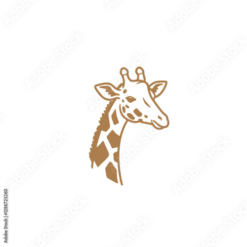 Giraffe Vector Logo Design