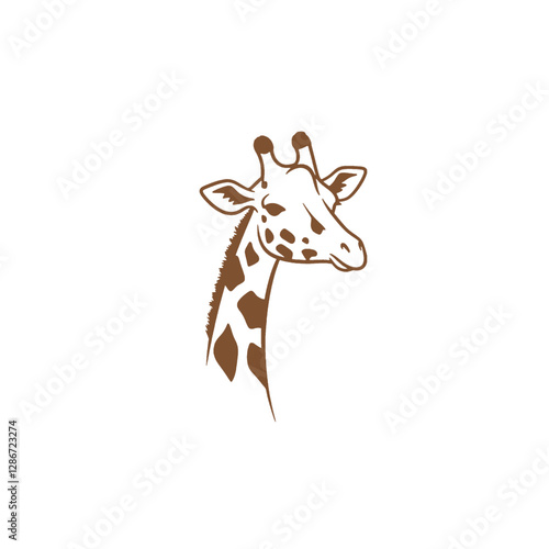 Giraffe Vector Logo Design