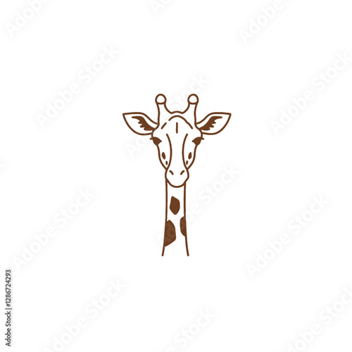 Giraffe Vector Logo Design
