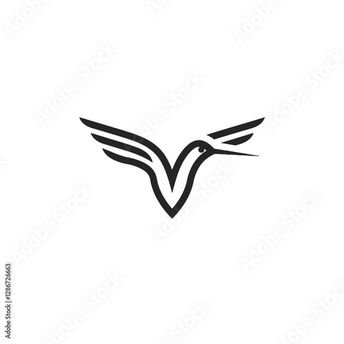 Hummingbird Vector Logo Design