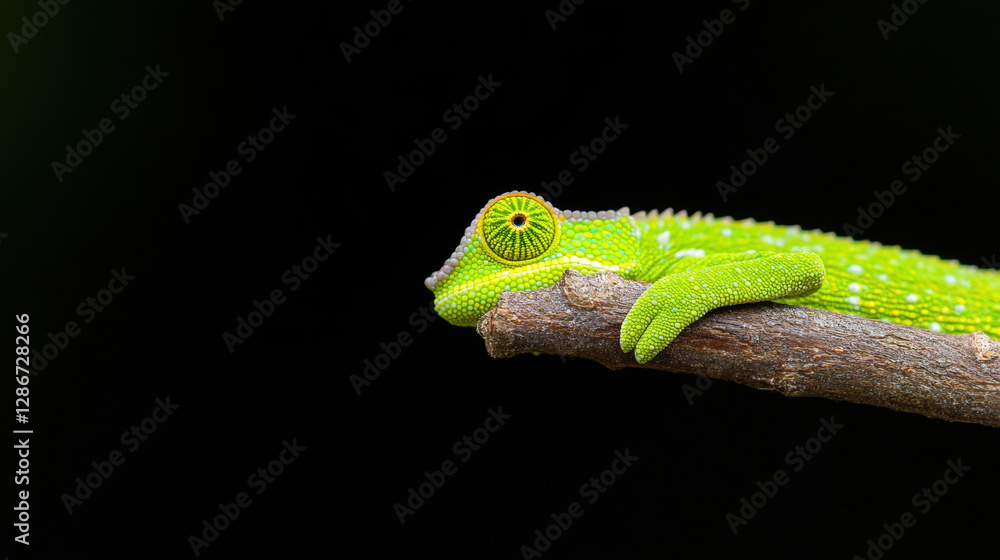 Obraz premium Anatomy, A detailed shot of a chameleon's zygodactyl feet showcasing high fidelity and intricate textures.