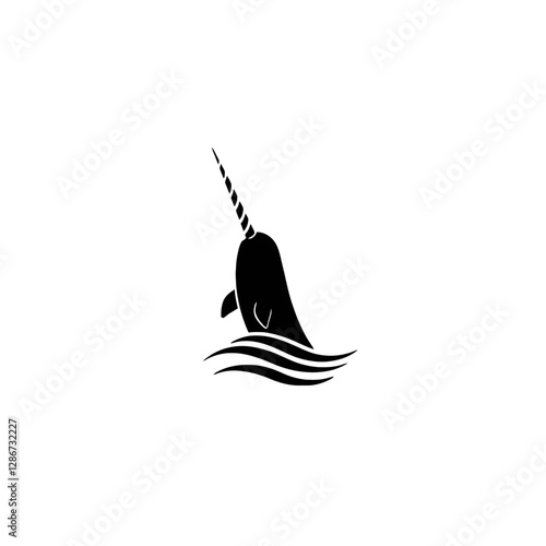 Narwhal Vector Logo Design