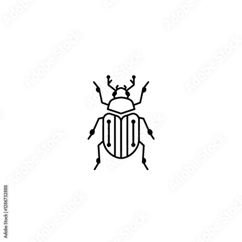 Wallpaper Mural Beetle Vector Logo Design Torontodigital.ca