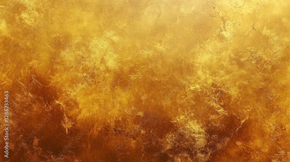 Obraz premium Golden Water Droplets on a Smooth Surface