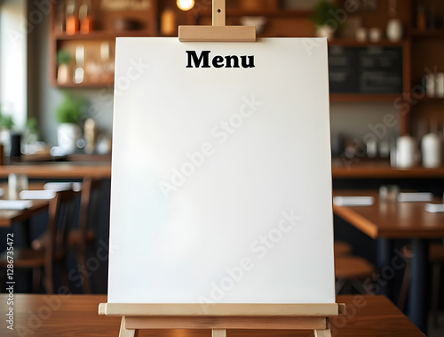 blank menu board