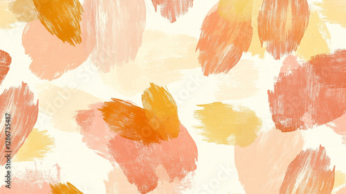 Colorful abstract brush strokes create a warm and inviting background design for art projects