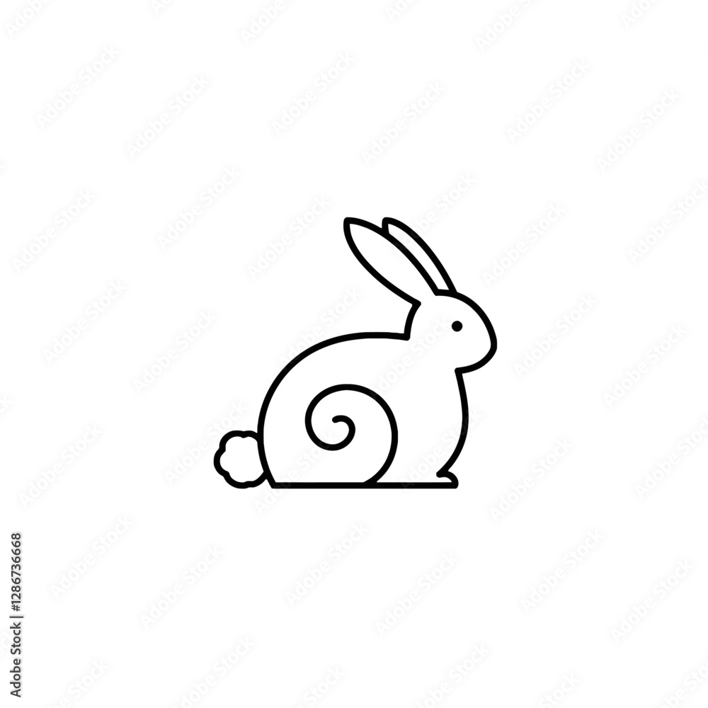 Rabbit Vector Logo Design