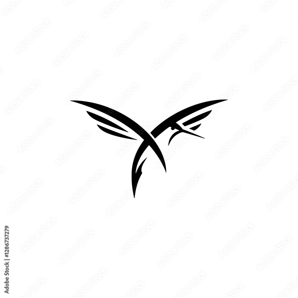 Obraz premium Hummingbird Vector Logo Design