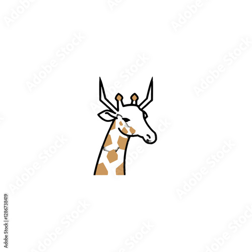 Giraffe Vector Logo Design