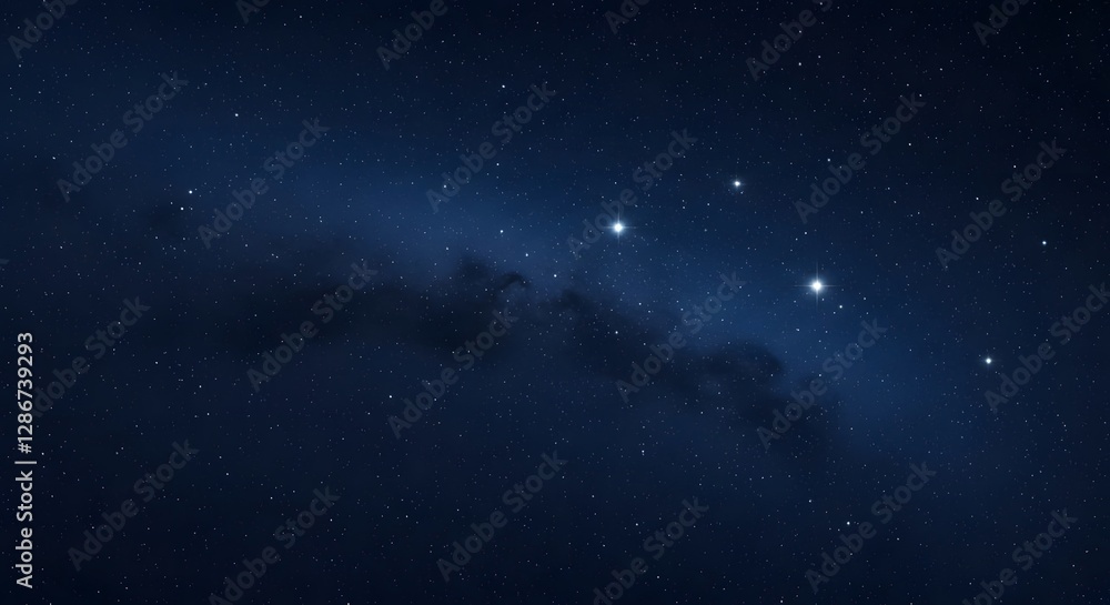 Fototapeta premium blue sky with stars