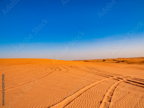 Photography Sand dunes in the United Arab Emirates.