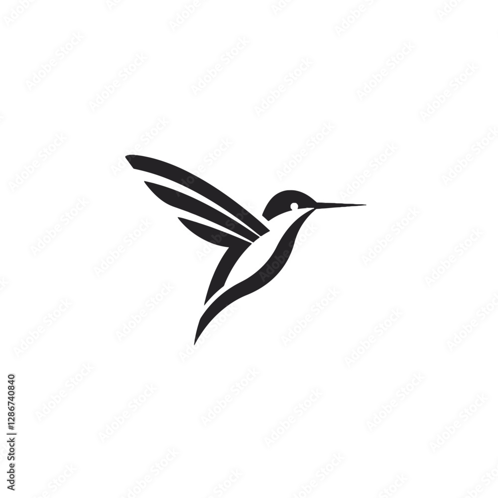 Fototapeta premium Hummingbird Vector Logo Design