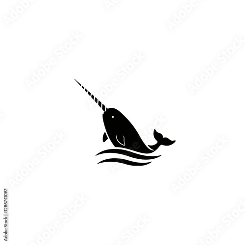 Narwhal Vector Logo Design