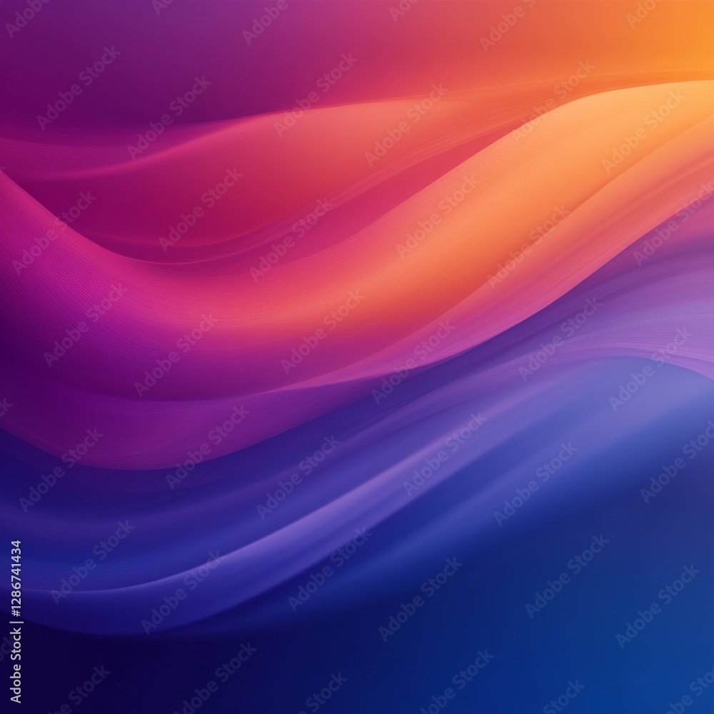 Fluid Gradient Abstract: Dynamic Waves of Purple, Orange, and Blue for Modern Digital Backgrounds and Wallpapers Fluid Gradient Abstract: Dynamic Waves of Purple, Orange, and Blue for Modern Digital Backgrounds and Wallpapers