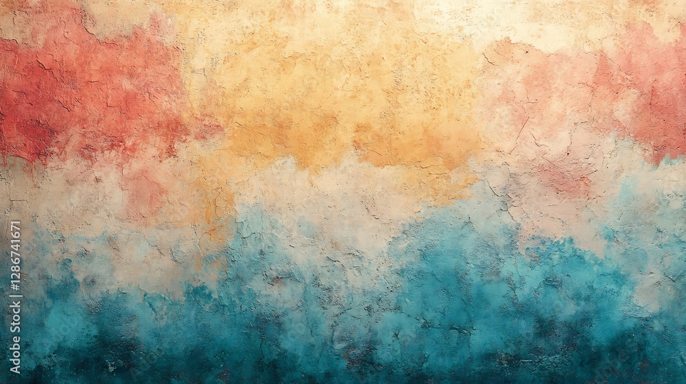 Fototapeta premium Warm toned abstract art textured background. AI Generated
