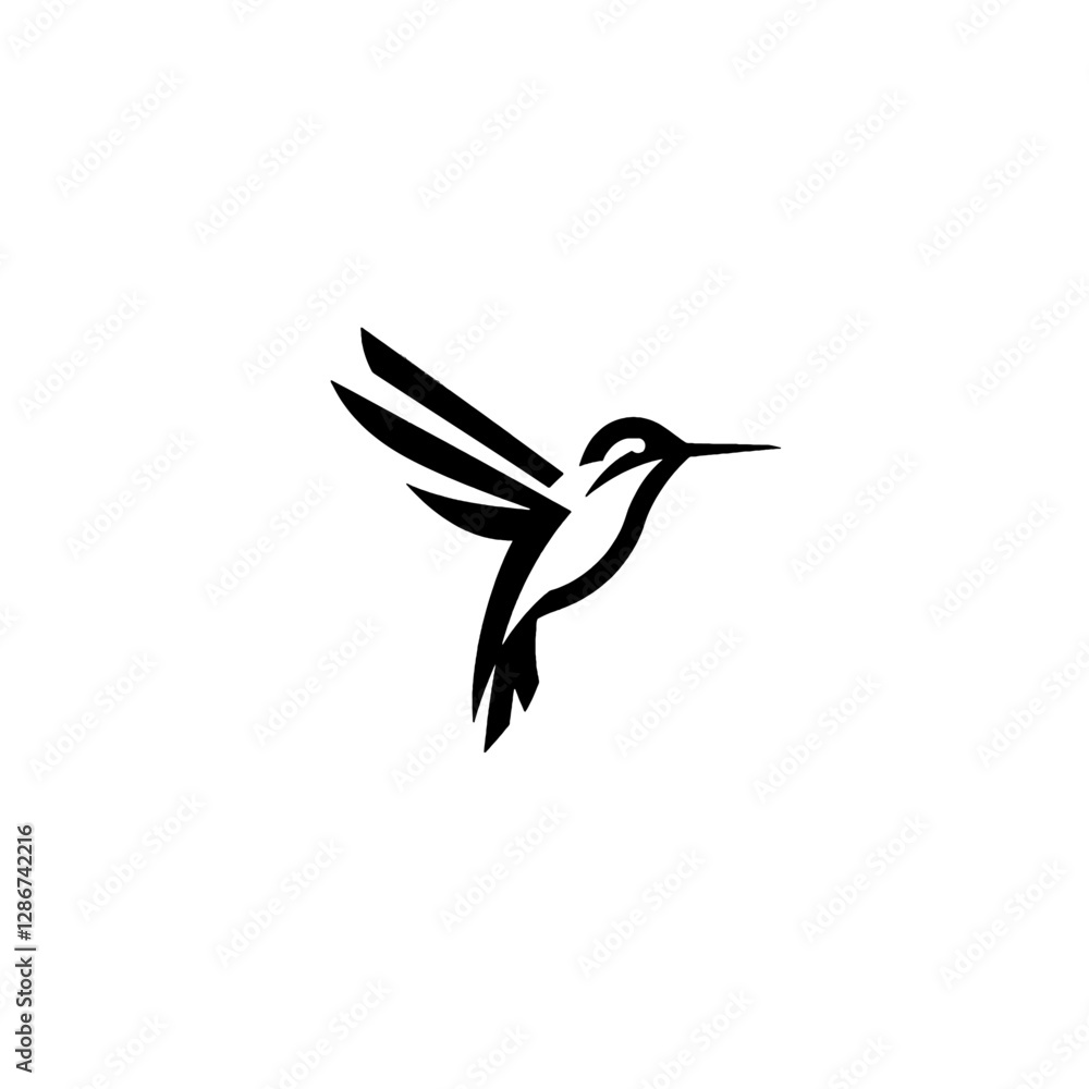 Fototapeta premium Hummingbird Vector Logo Design