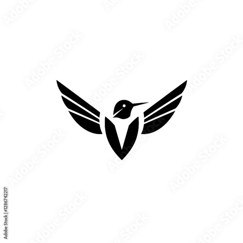 Hummingbird Vector Logo Design