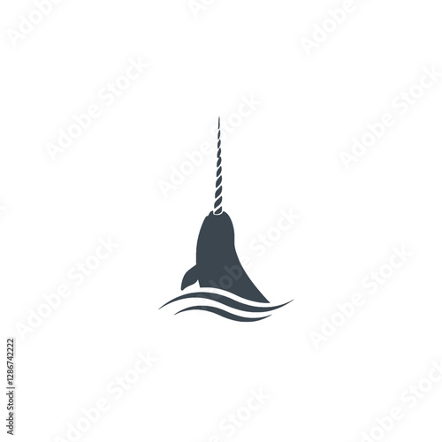Narwhal Vector Logo Design