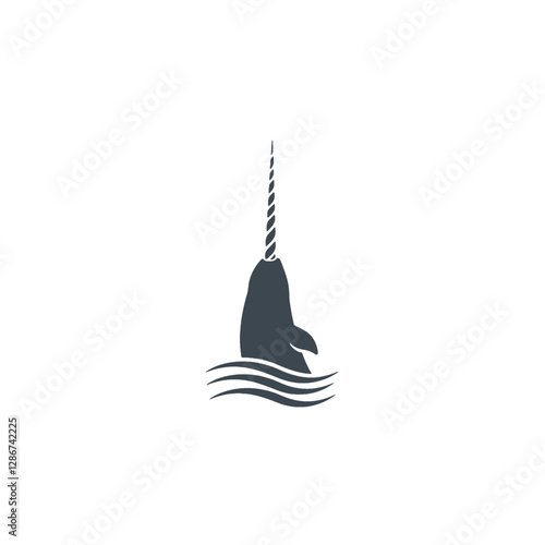Narwhal Vector Logo Design