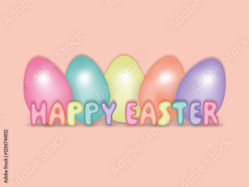 Colorful vector happy easter day with eggs. Elegant, aesthetic, stylish easter background. Spring celebration Easter banner. Happy easter. Festive banner. Holidays, discounts, eggs