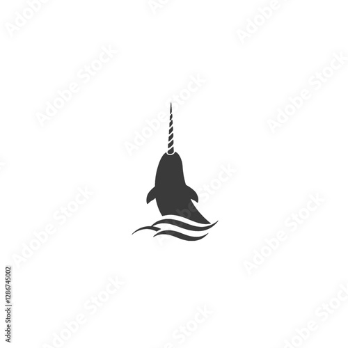 Narwhal Vector Logo Design
