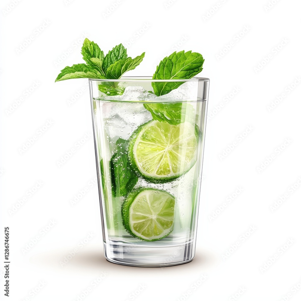 Refreshing Mojito Cocktail with Lime and Mint: A Taste of Summer in Every Sip Refreshing Mojito Cocktail with Lime and Mint: A Taste of Summer in Every Sip