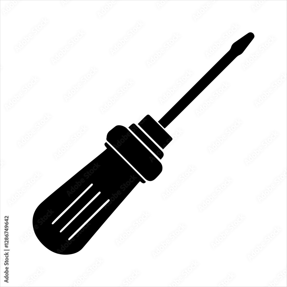 Fototapeta premium Screwdriver silhouette vector design