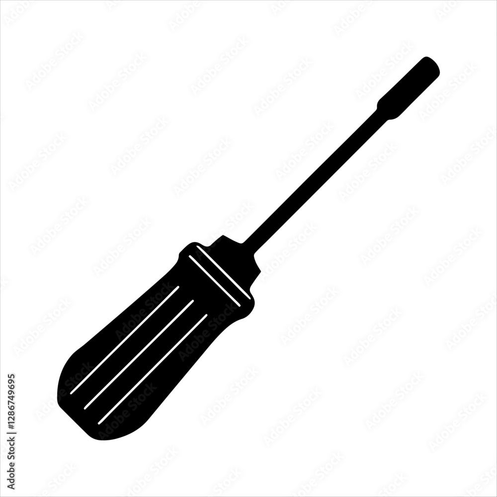 Fototapeta premium Screwdriver silhouette vector design
