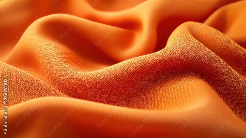 Vibrant seamless orange fabric texture background
