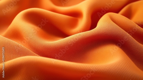 Obraz na płótnie Vibrant seamless orange fabric texture background w salonie