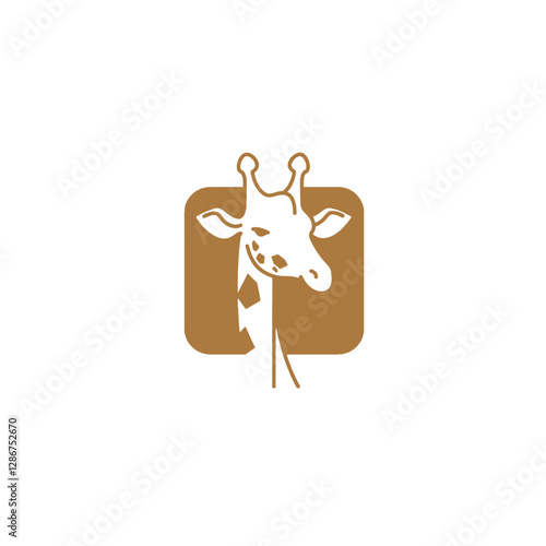 Giraffe Vector Logo Design