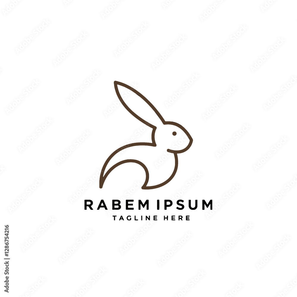 Fototapeta premium Rabbit Vector Logo Design