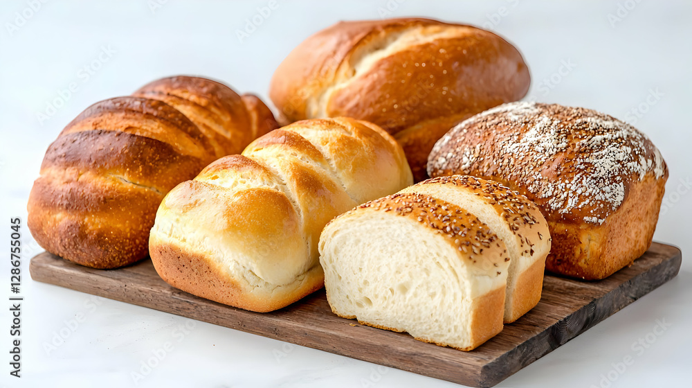 Artisan loaves, bakery display, kitchen counter, food photography, recipe website Artisan loaves, bakery display, kitchen counter, food photography, recipe website