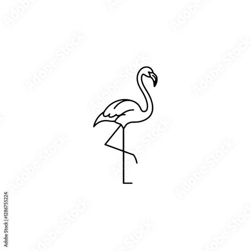 Flamingo Vector Logo Design