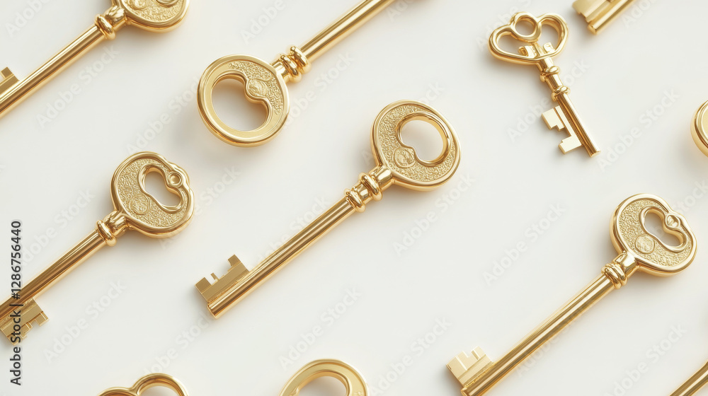 Old gold keys collection isolated on transparent background. Vector realistic set of vintage decorative golden keys for lock, house door or treasure. 3d shiny symbols of secret, security and privacy Old gold keys collection isolated on transparent background. Vector realistic set of vintage decorative golden keys for lock, house door or treasure. 3d shiny symbols of secret, security and privacy