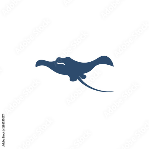 Manta Ray Vector Logo Design